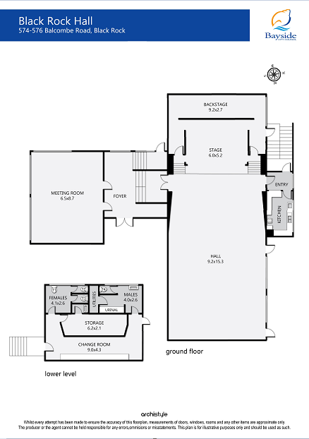 Black Rock Civic Centre - Floor Plan