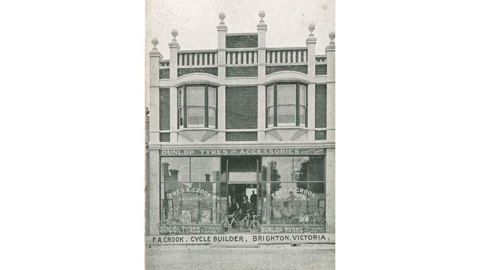 old black and white photo of old Brighton building