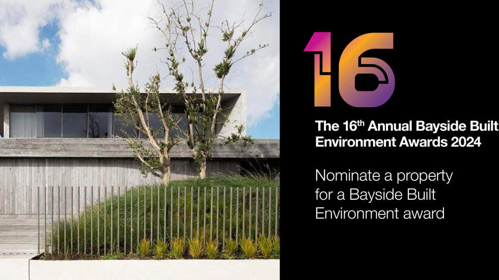 Built Environment Award Promotional Tile and Link to Nomination Form