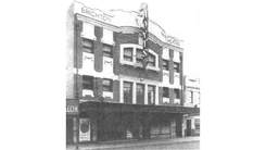 old black and white photo of building in brighton