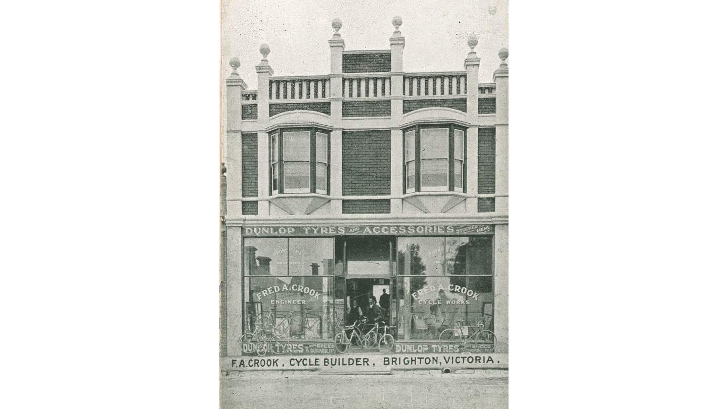 old black and white photo of old Brighton building