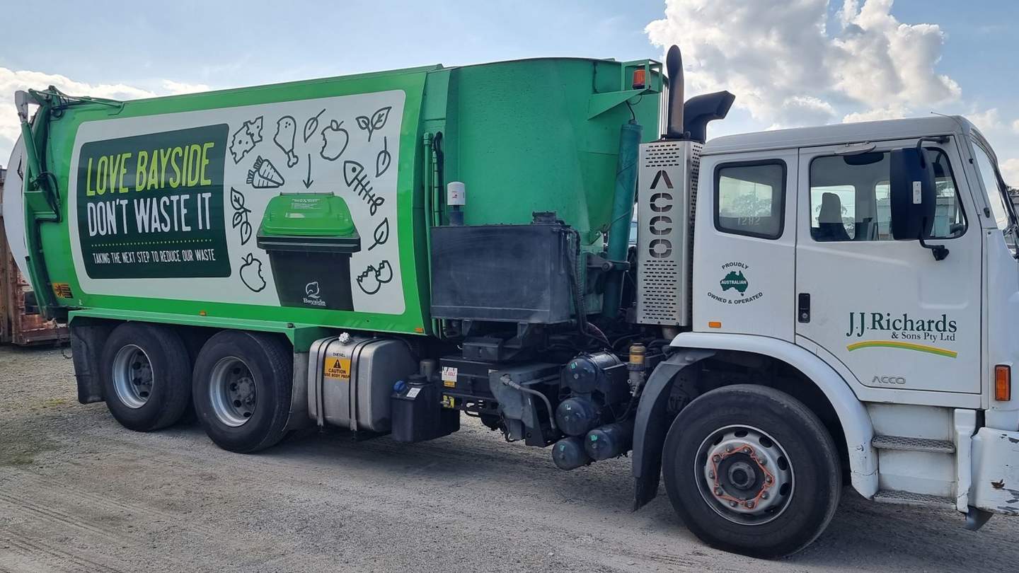Bayside branded waste truck