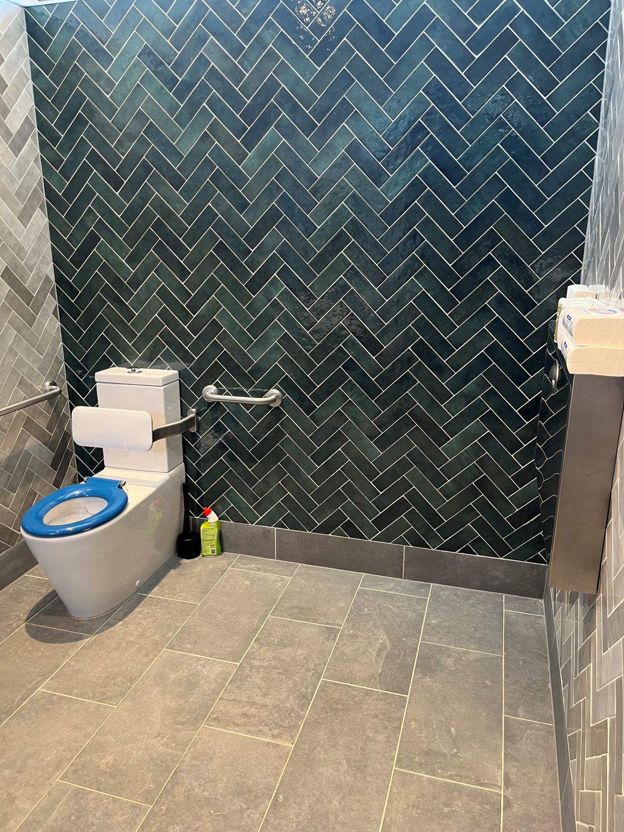 Accessible toilet and baby change