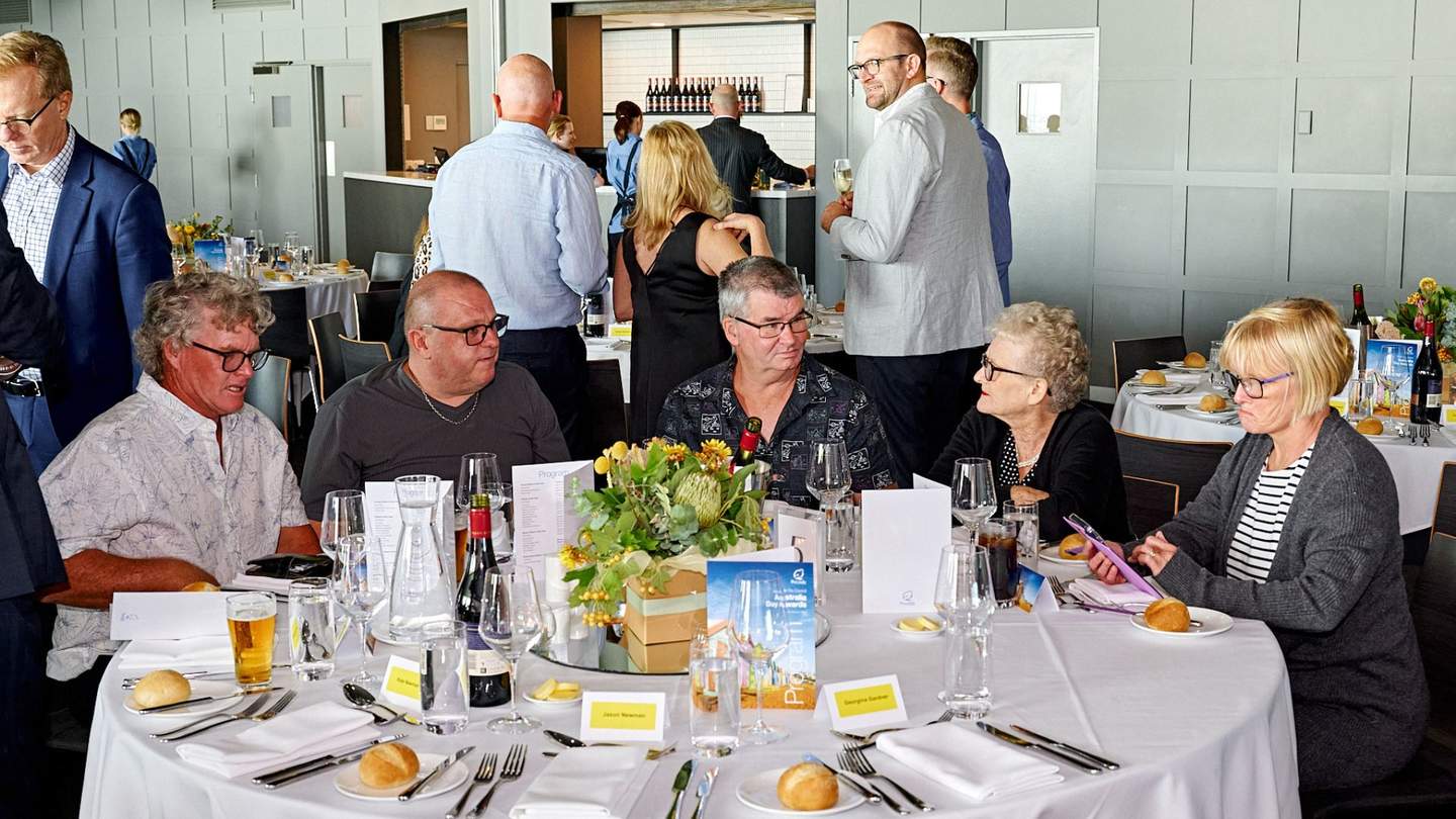 Group at table at Aus Day Awards