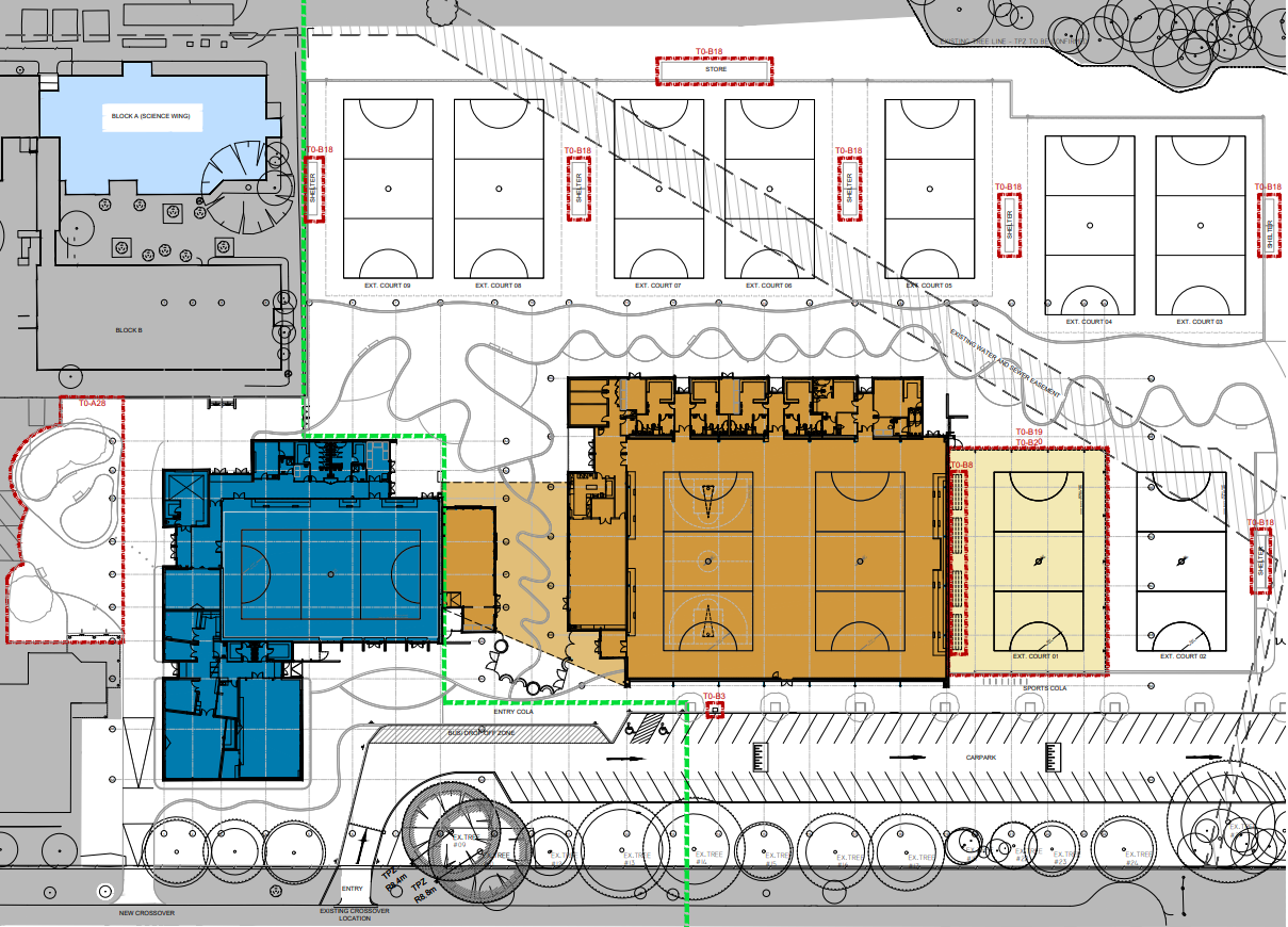 Netball Centre site plan