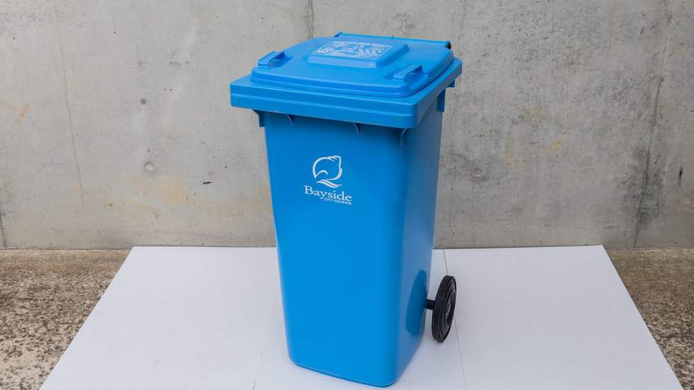 Bayside blue recycling bin