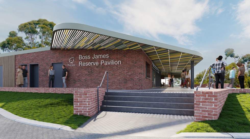 artist impression of Boss James Reserve Pavilion