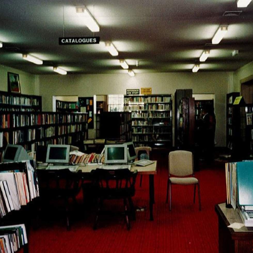 Inside Brighton Library 1994.